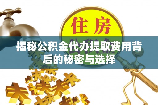 德格揭秘公积金代办提取费用背后的秘密与选择