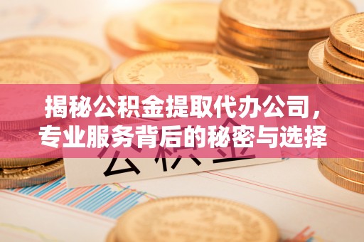 德格揭秘公积金提取代办公司，专业服务背后的秘密与选择指南