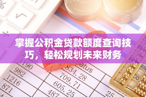 德格掌握公积金贷款额度查询技巧，轻松规划未来财务