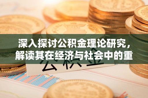 德格深入探讨公积金理论研究，解读其在经济与社会中的重要角色