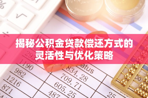 德格揭秘公积金贷款偿还方式的灵活性与优化策略