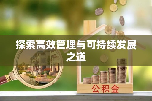 德格探索高效管理与可持续发展之道