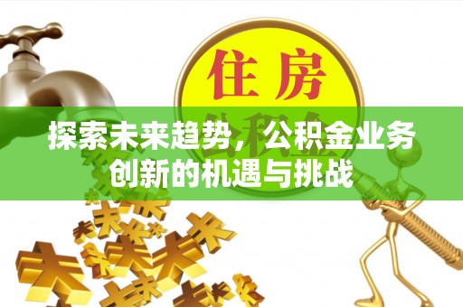 德格探索未来趋势，公积金业务创新的机遇与挑战
