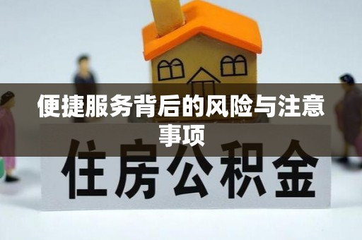 德格便捷服务背后的风险与注意事项